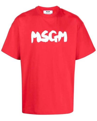 MSGM T-Shirts - Rot