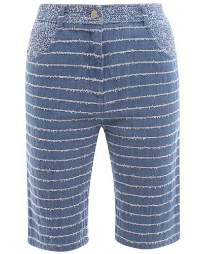 Krizia Long shorts - Blu