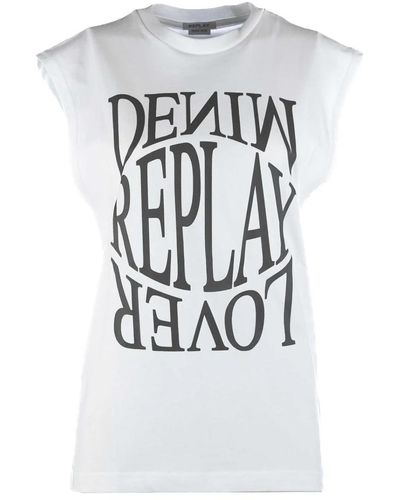 Replay T-shirt t-shirt - Bianco