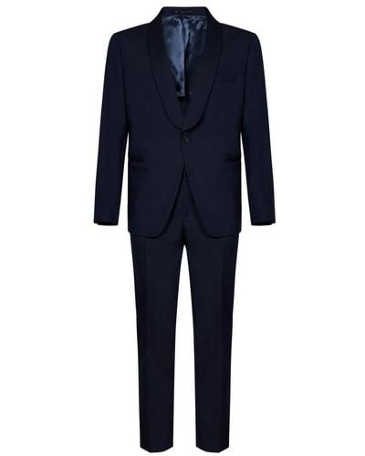 Low Brand Single Breasted Suits - Blue