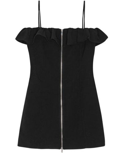 Ganni Modernes mini kleid garderobe aufwerten - Schwarz