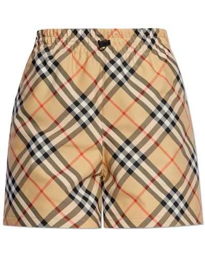 Burberry Karierte shorts - Mettallic