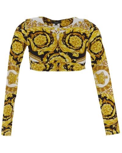 Versace Long Sleeve Tops - Gelb