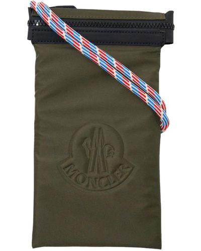 Moncler Faltbarer rucksack - khaki, geometrisches muster - Grün