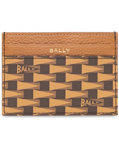 Bally Kartenetui mit logo - Mettallic
