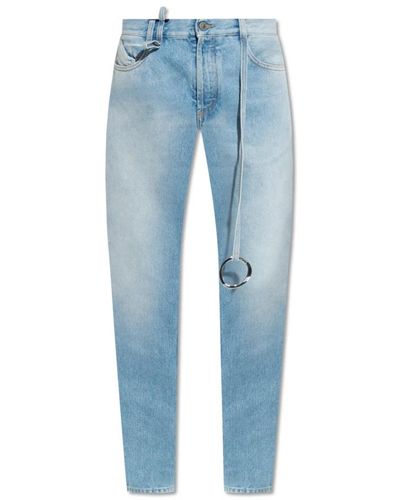The Attico Jeans > slim-fit jeans - Bleu