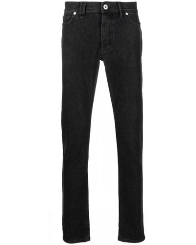 Brioni Jeans slim-leg mid-rise neri - Nero