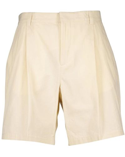 Orlebar Brown Baumwoll-shorts mit geradem schnitt und falten - Natur