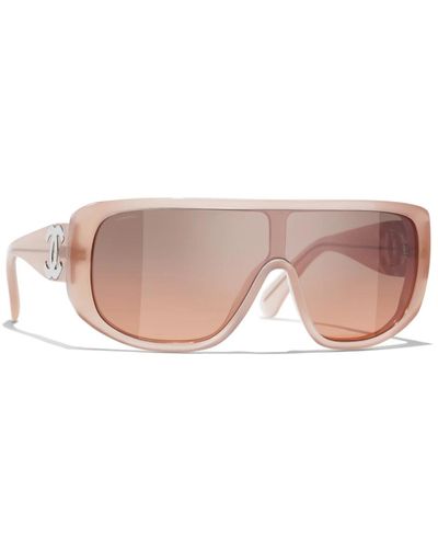 Chanel Ikonoische sonnenbrille mit einheitlichen gläsern - Pink