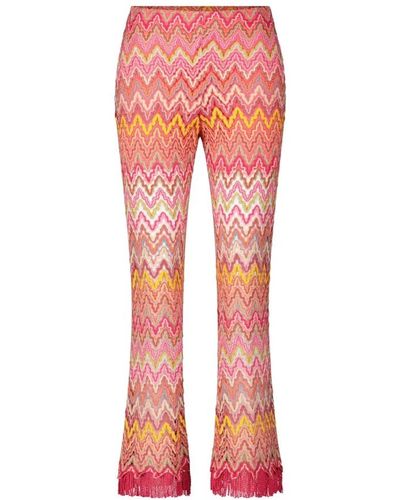 Ana Alcazar Trousers > wide trousers - Rouge