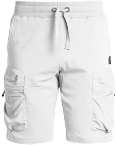 Parajumpers Urbane fleece-shorts mit nylon-einsätzen - Grau