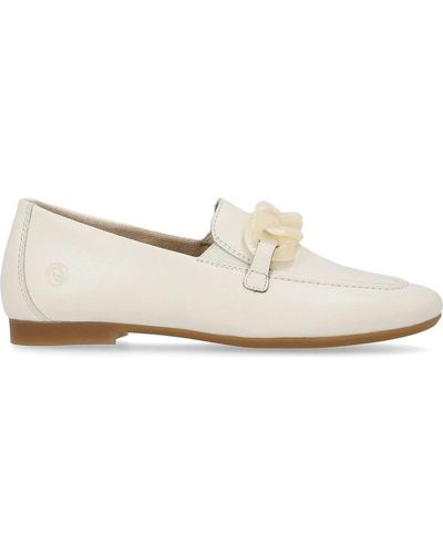 Remonte Loafers blancos cerrados zapatos mujer
