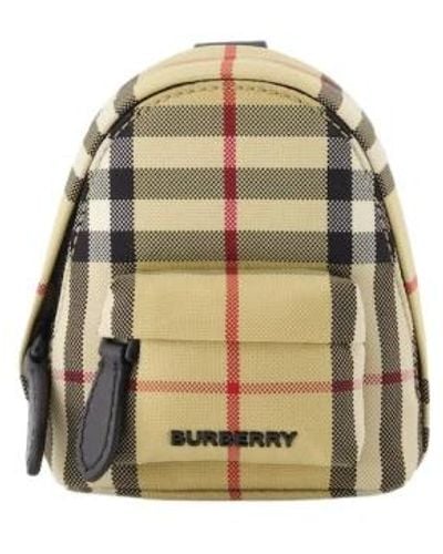 Burberry Vintage check rucksack schlüsselanhänger - Mettallic