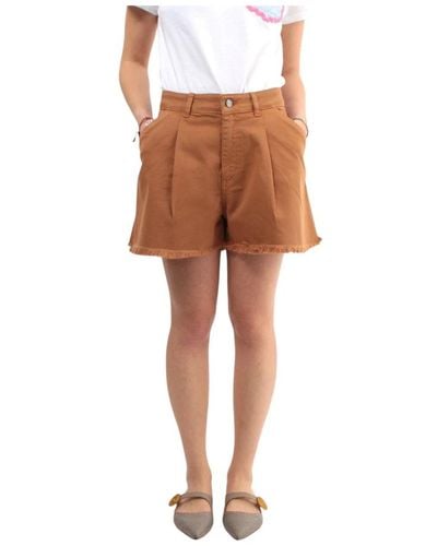 Jijil Shorts > short shorts - Marron