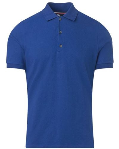 Fusalp Blau stretch polo shirt elegant leicht