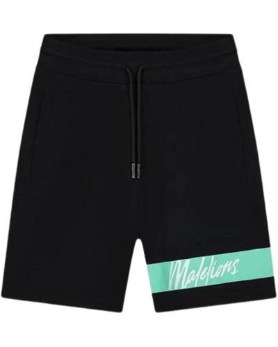 MALELIONS Captain schwarze shorts,captain shorts in hellblau,marineblaue denim-shorts captain-stil,kapitän grüne shorts