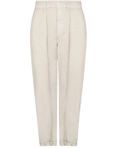 Burberry Trousers > cropped trousers - Blanc