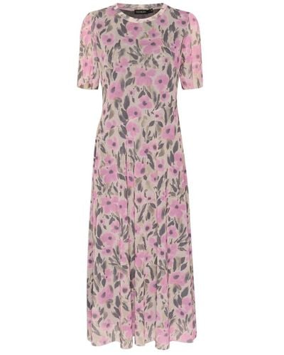 Soaked In Luxury Feminines kleid mit pastell lavendelblumenmuster - Lila