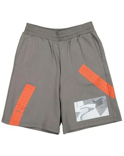 A_COLD_WALL* Grafische streetwear-shorts - Grau