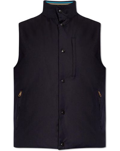 Paul Smith Gilet con colletto alto - Blu