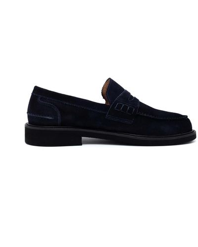 Melluso Shoes > flats > loafers - Bleu