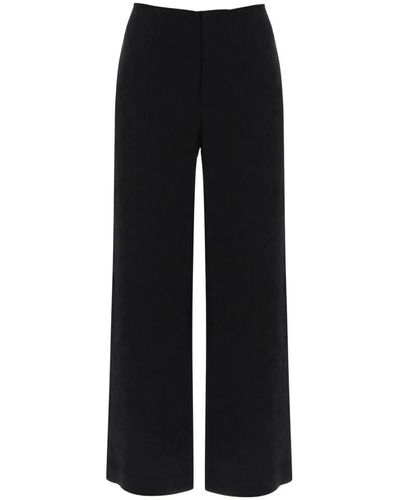 By Malene Birger Trousers > wide trousers - Noir
