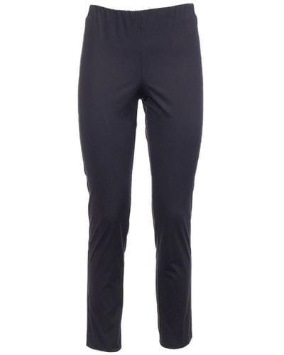 Le Tricot Perugia Pantaloni in cotone con elastico in vita - Blu