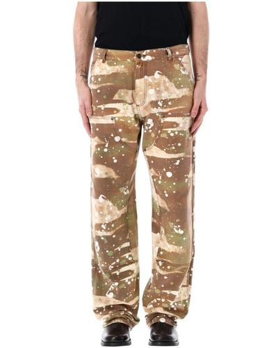 MSGM Straight Trousers - Natural