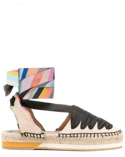 Paul Smith Zapatos planos a rayas de lona - Multicolor