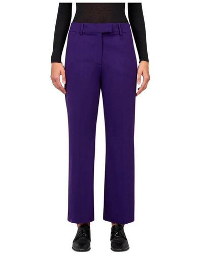True Royal Straight Trousers - Purple