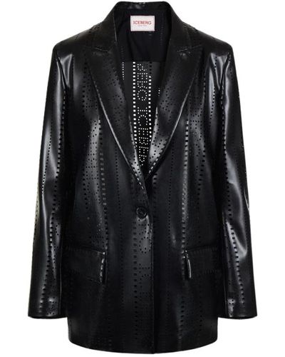 Iceberg Leather jackets - Negro