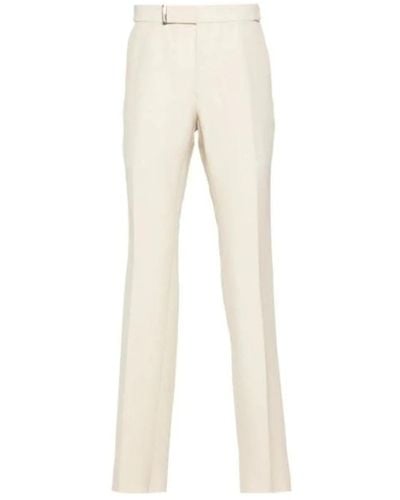 Tom Ford Slim-Fit Trousers - Natural