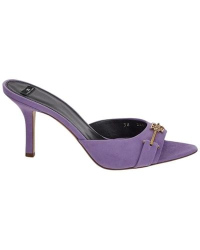Elisabetta Franchi Shoes > heels > heeled mules - Violet