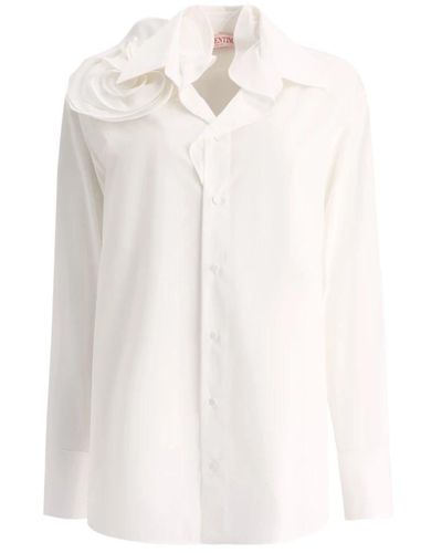 Valentino Baumwoll-popeline-hemd - Weiß