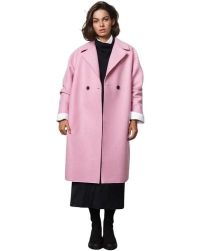 Harris Wharf London Trench Coats - Pink