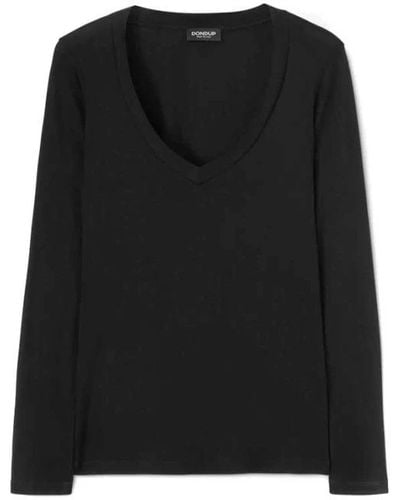 Dondup V-Neck Knitwear - Black