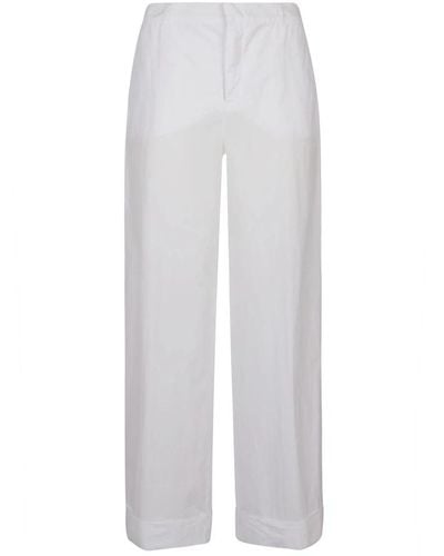 Malo Straight Trousers - Weiß