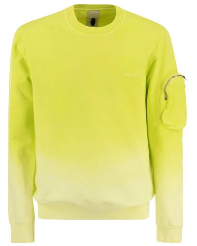 Premiata Sportlicher crew neck sweatshirt mit logo,sweatshirt mit logo und armtasche - Gelb