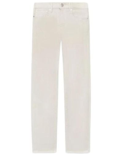 FRAME Straight Jeans - White