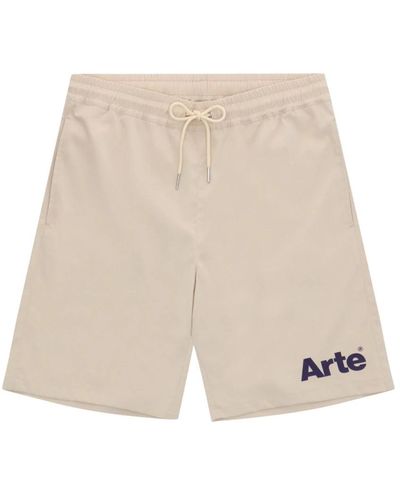 Arte' Samuel logo shorts - Neutro
