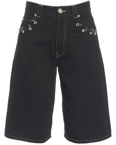 Pinko Denim Shorts - Black