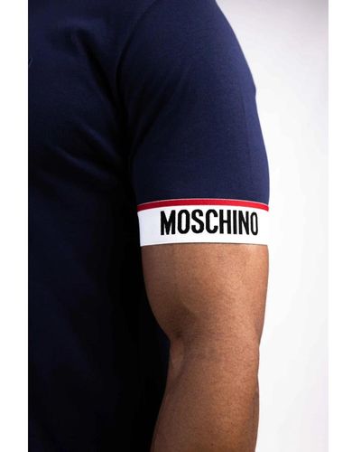 Moschino Basic t-shirt dunkelblau