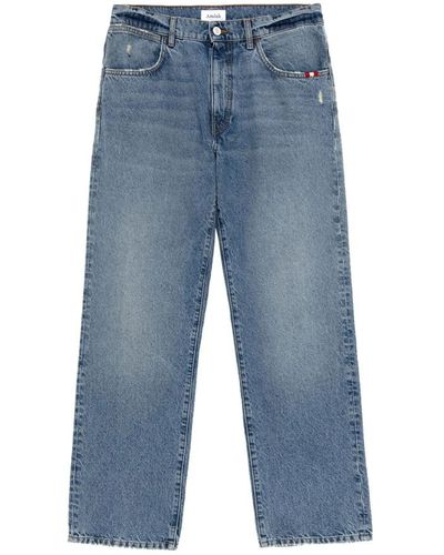 AMISH Vintage denim straight fit jeans - Blu