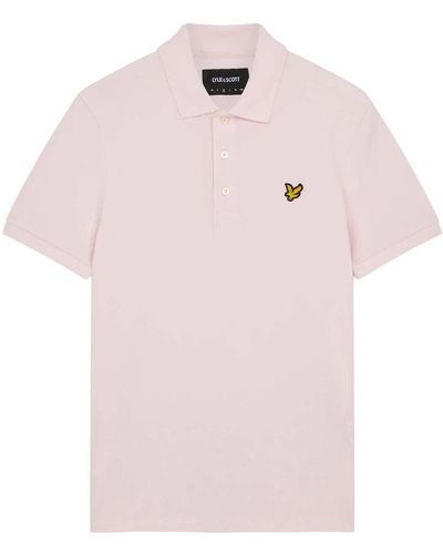 Lyle & Scott Einfarbige polo shirts,einfarbiges polo shirt,polo shirts,einfaches polo shirt - Pink