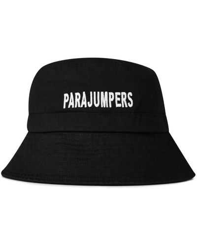 Parajumpers Schwarzer logo bucket hat