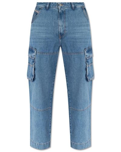 DIESEL D-fish-cargo l.32 jeans - Blau