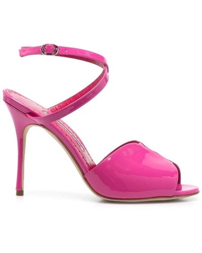 Manolo Blahnik High Heel Sandals - Pink