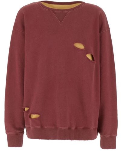 Maison Margiela Baumwoll-sweatshirt für männer - Rot