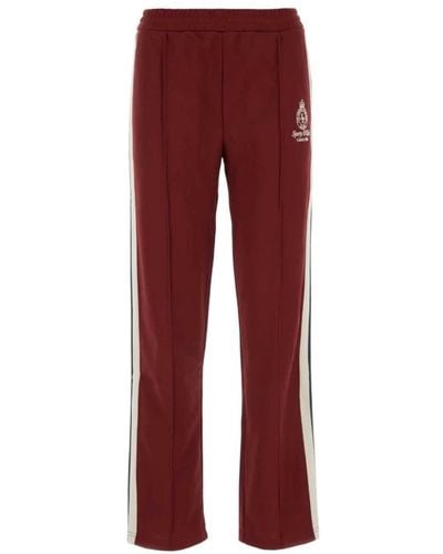 Sporty & Rich Trousers > sweatpants - Rouge