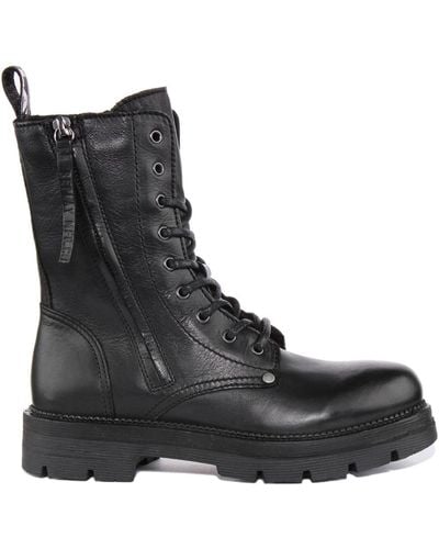 Replay Lace-Up Boots - Black